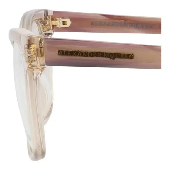 Alexander McQueen Womens Square/Rectangle Pink Avana Transparent Fashion